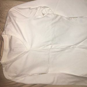 White Womens Long Sleeve Lands End shirt